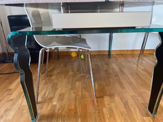 Mesa Diseño Made Italy Cristal y Madera