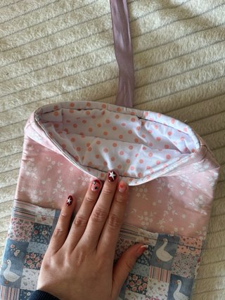 Funda libro/tablet tela hecha a mano
