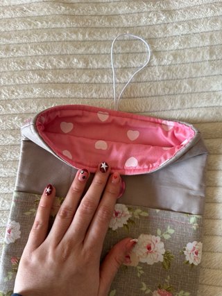 Funda libro/tablet tela hecha a mano