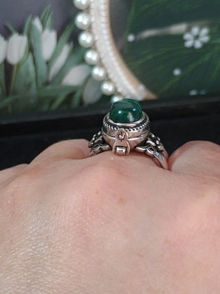 Anillo Malaquita Natural