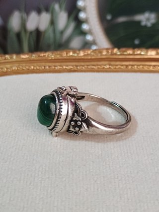 Anillo Malaquita Natural