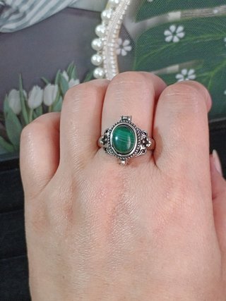Anillo Malaquita Natural