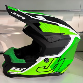 Casco Just1 J-40 Flash Verde Mate