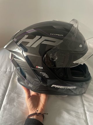 Casco Moto Premier Negro