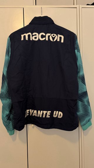 Chaqueta Levante UD Macron Azul/Turquesa