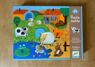 Puzzle táctil Djeco Granja 20 piezas
