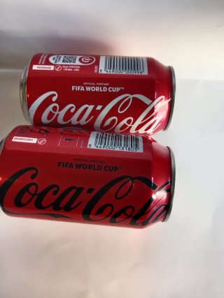 2 Lattine speciali Coca-Cola FIFA Belgio e Spagna
