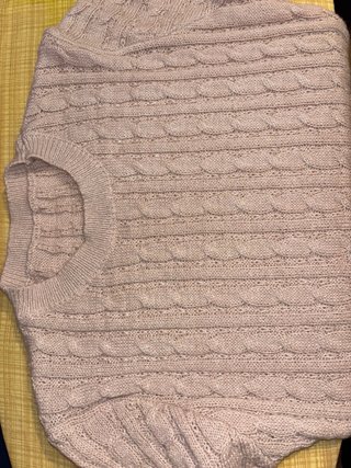 Vestido de lana beige tejido