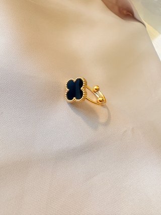 Anillo ajustable acero inoxidable chapado oro