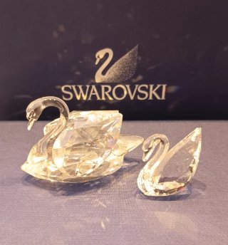 Figure Swarovski Cigno in Cristallo