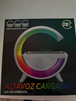 Altavoz Cargador Inalámbrico RT con Luz LED