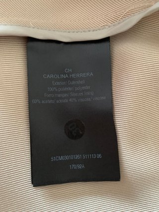 Vestido Carolina Herrera Beige Talla S