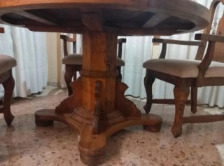 Mesa y 4 sillas estilo mexicano
