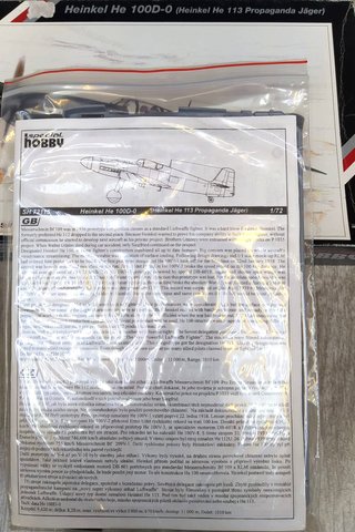 Maqueta Heinkel He 100D-0 Special Hobby 1/72