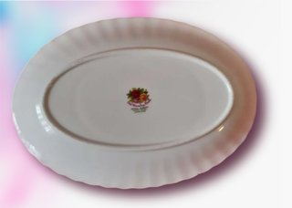Salsera y platillo Royal Albert Old Country Roses