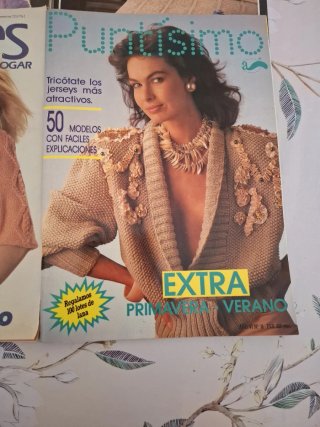 Lote de 7 revistas de punto y ganchillo