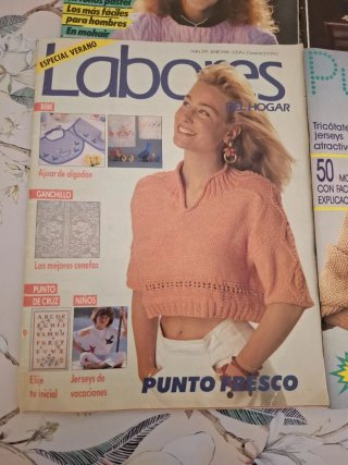 Lote de 7 revistas de punto y ganchillo
