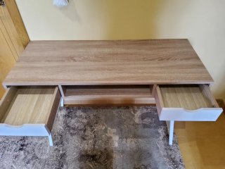 Escritorio de oficina madera y metal
