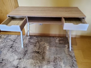 Escritorio de oficina madera y metal