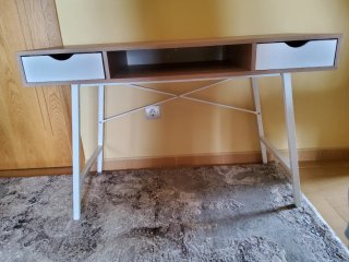Escritorio de oficina madera y metal