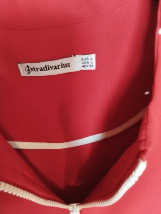 Cazadora bomber roja mujer