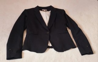 Americana de Mujer H&M - Talla 38 (M) -Azul Marino