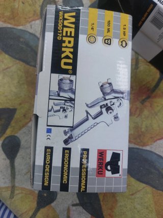 Lote Pistolas Pintar Werku 1.5hp 100ml 1/4