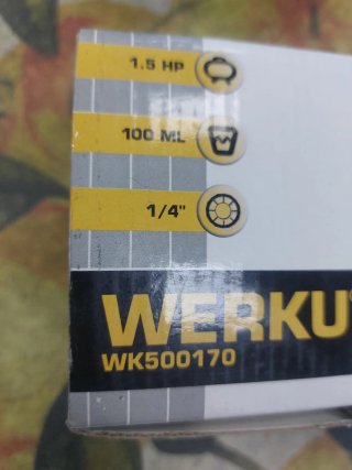 Lote Pistolas Pintar Werku 1.5hp 100ml 1/4