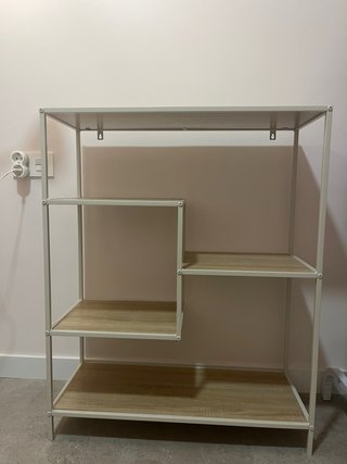 Estantería modular madera y metal