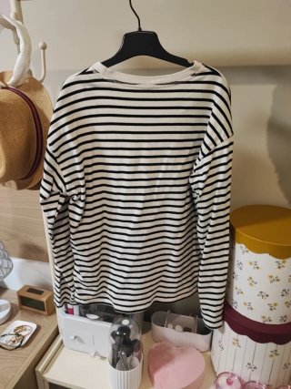 Jersey Zara rayas mujer T.38 manga larga