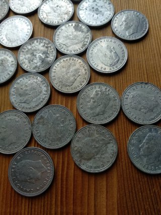 Lote 20 Monedas 1 Peseta España Juan Carlos I