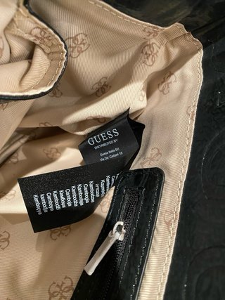 Bolso Guess Negro Logomania Nuevo con Etiquetas