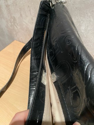 Bolso Guess Negro Logomania Nuevo con Etiquetas