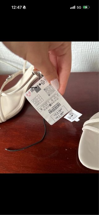 Sandalias Zara Talla 38 Beige Nuevas