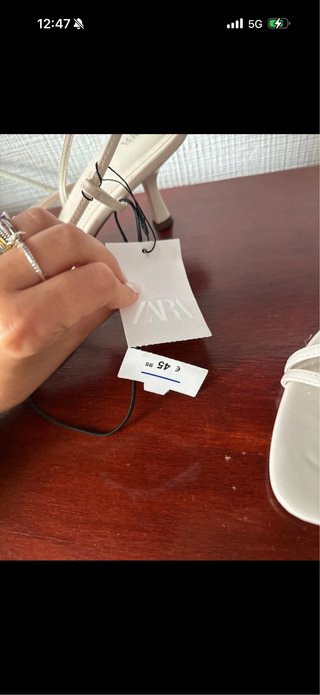 Sandalias Zara Talla 38 Beige Nuevas