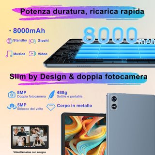 Tablet Android: potente memoria HD espandibile