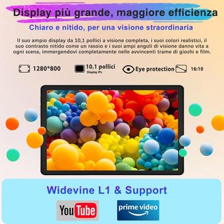 Tablet Android: potente memoria HD espandibile