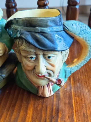 2 Jarras Toby Jug Hombre Fumando