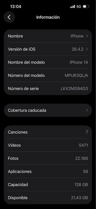 iPhone 14 con Face ID roto