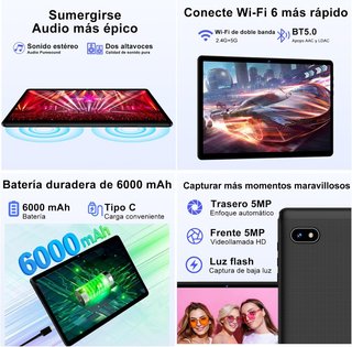 Tablet Android 14 5G WiFi 6 potente