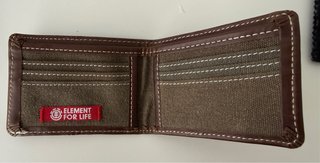 Cartera tarjetero Element marrón