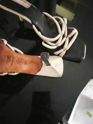 Sandalias Verano Mujer Beige y Negro