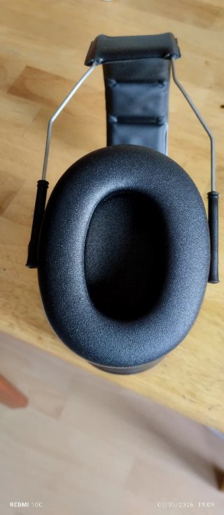 Cascos de protección auditiva verde