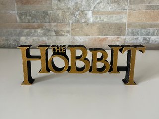 Logo de El Hobbit en 3D