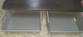 Cassetto metallico IKEA IVAR 2 bianco e 2 grigio
