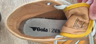 Zapatillas Gola Beige y Amarillas