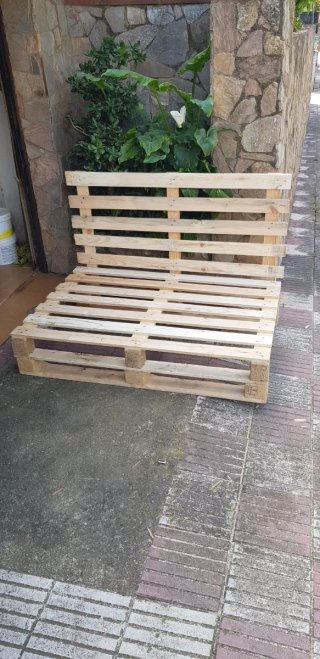Sofá de palets de madera