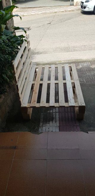Sofá de palets de madera