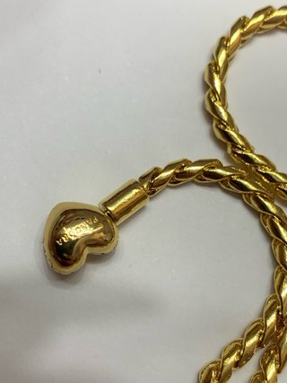 Collar Pandora Corazón Dorado para charms