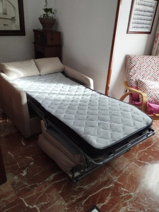 Sillón cama apertura italiana beige nuevo
